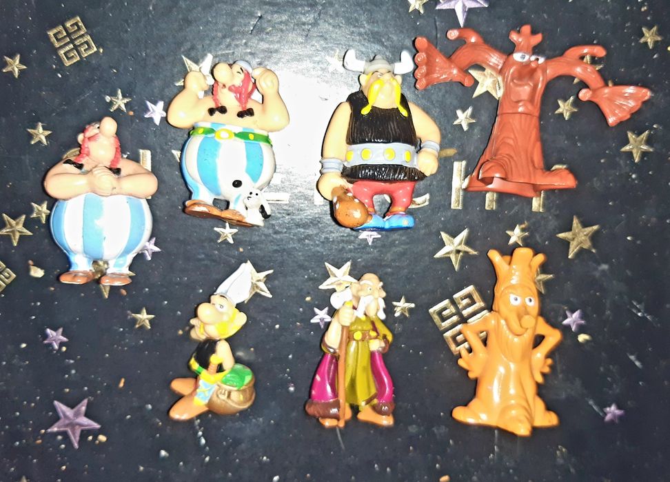 Lote figuras Astérix e Obélix pvc MPG/Uderzo anos 90