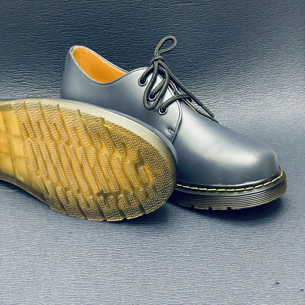 Glany oksfordki półbuty niebieskie martensy unisex