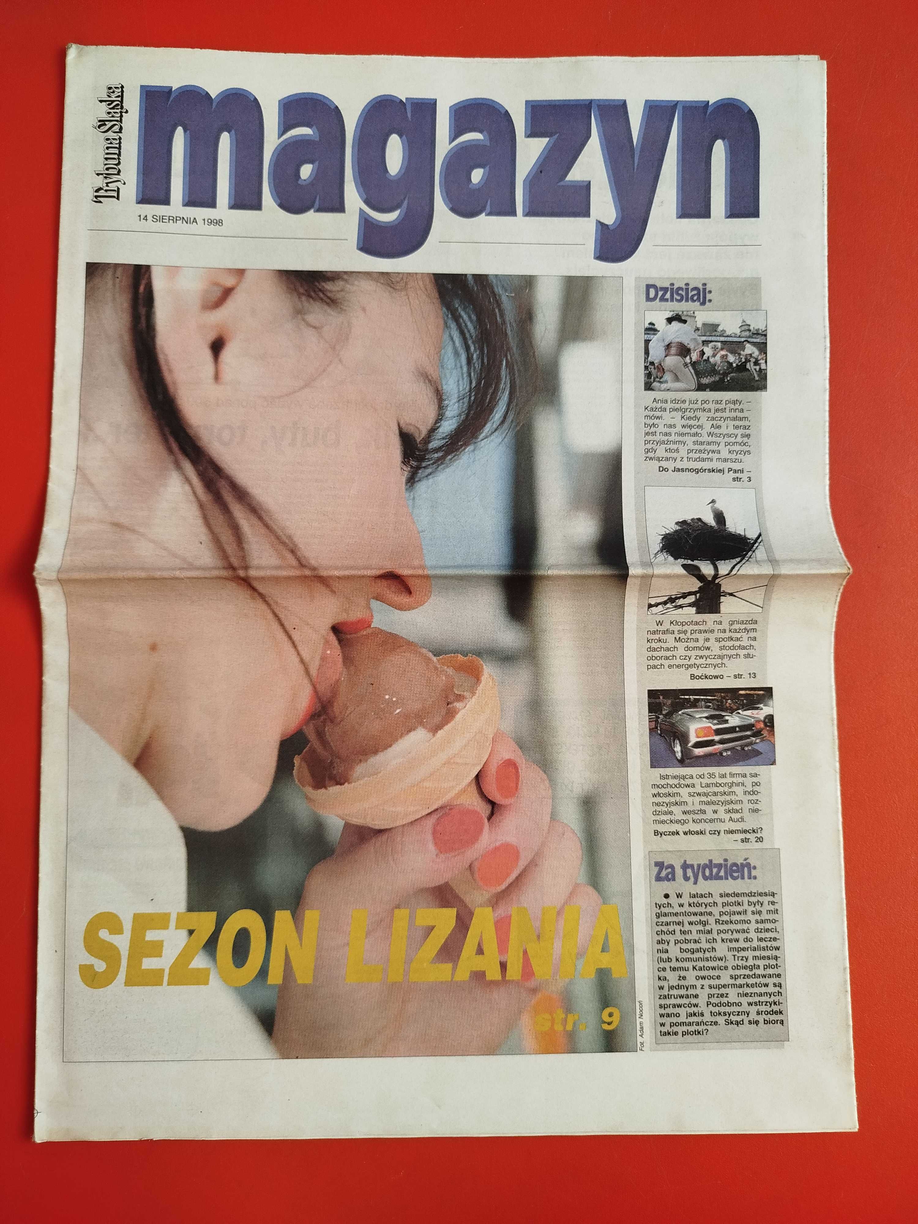 Trybuna Śląska nr 190, 14-16 sierpnia 1998, Mel Gibson