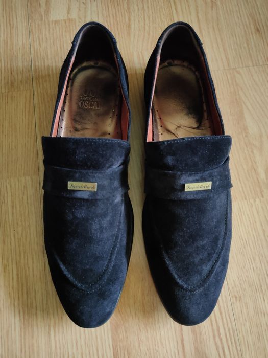 Замшевые туфли, лоферы OSCAR 42 р.