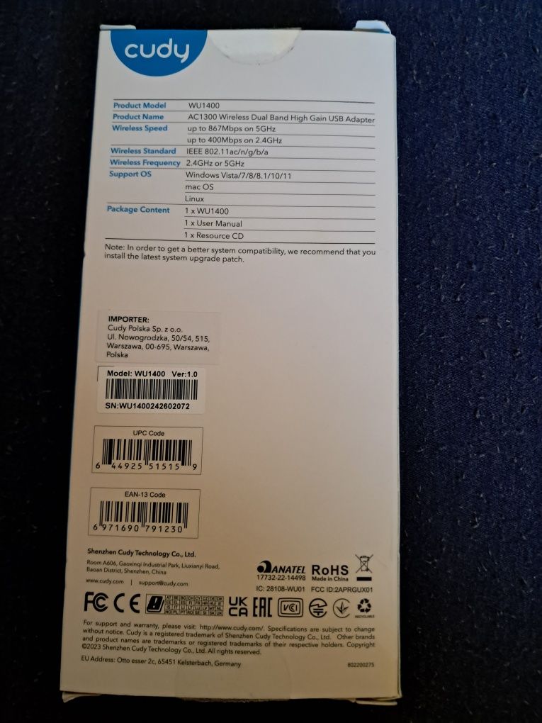 Antena cudy AC1300