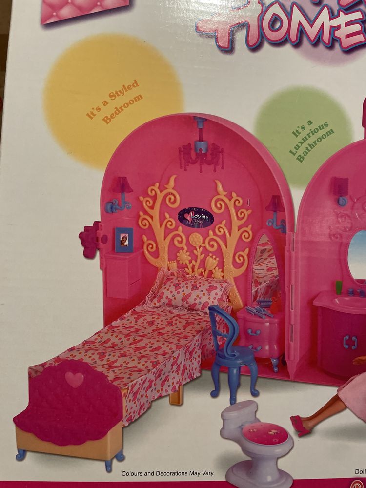 Domek walizka dla lalek typu Barbie
