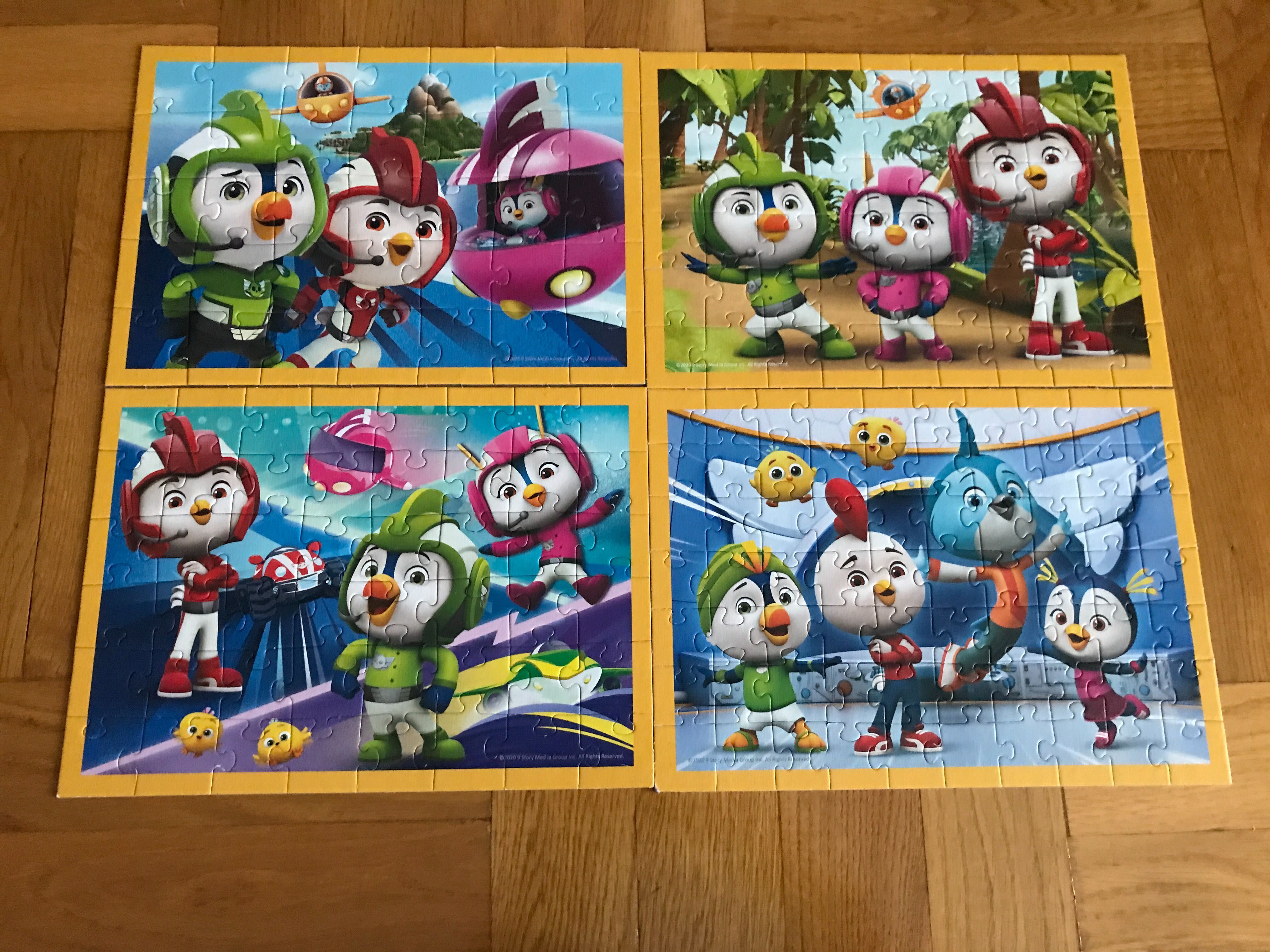 Top wings Trefl puzzle 4 w 1 stan bdb!