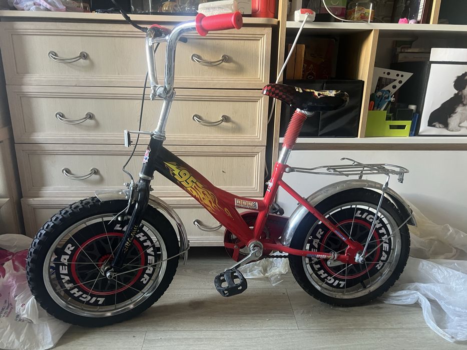 Десткий велосипед молния макуин