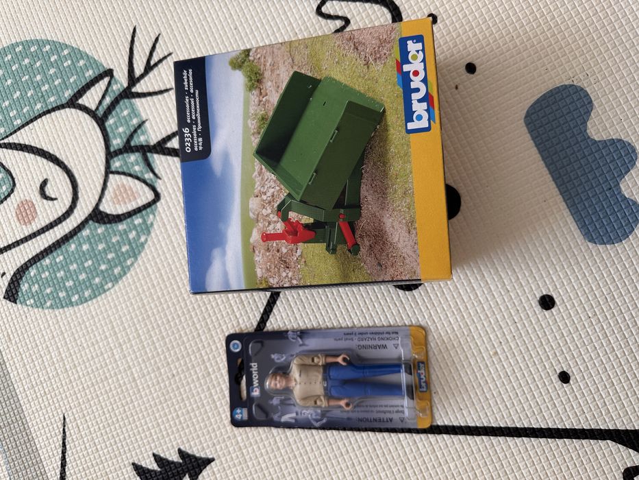 Bruder zabawka zabawki przyczepa figurka