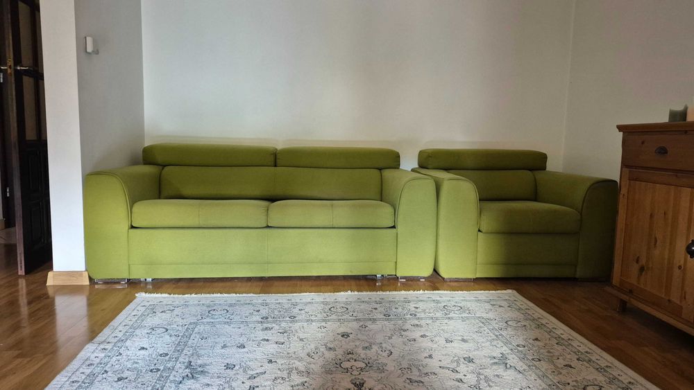 Sofa rozkładana + fotel