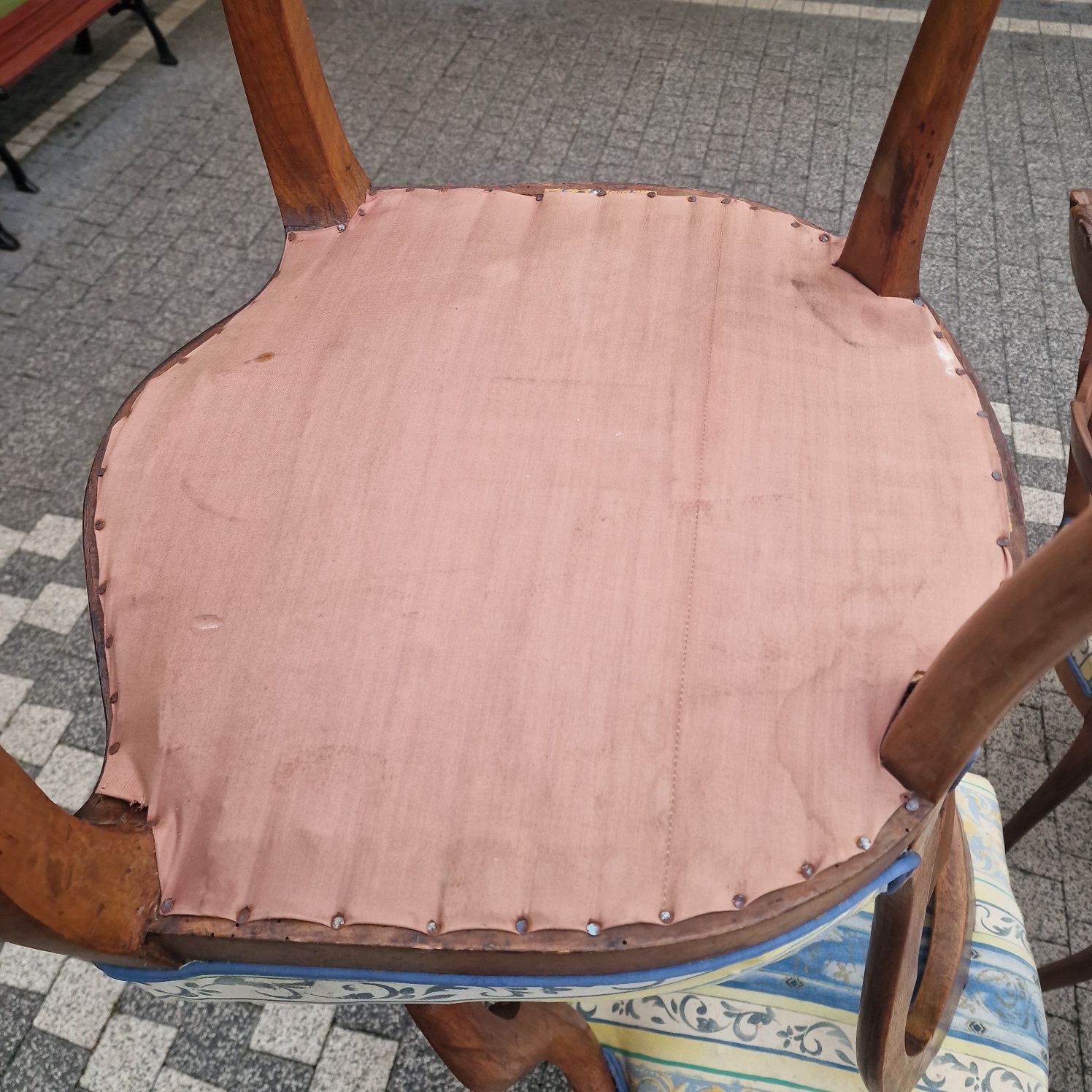 Krzesła drewniane stylowe na ludwiku