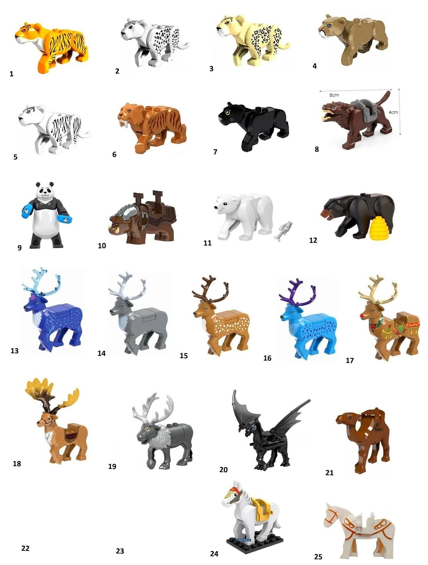 Лего фігурка Мамонт + інші тварини