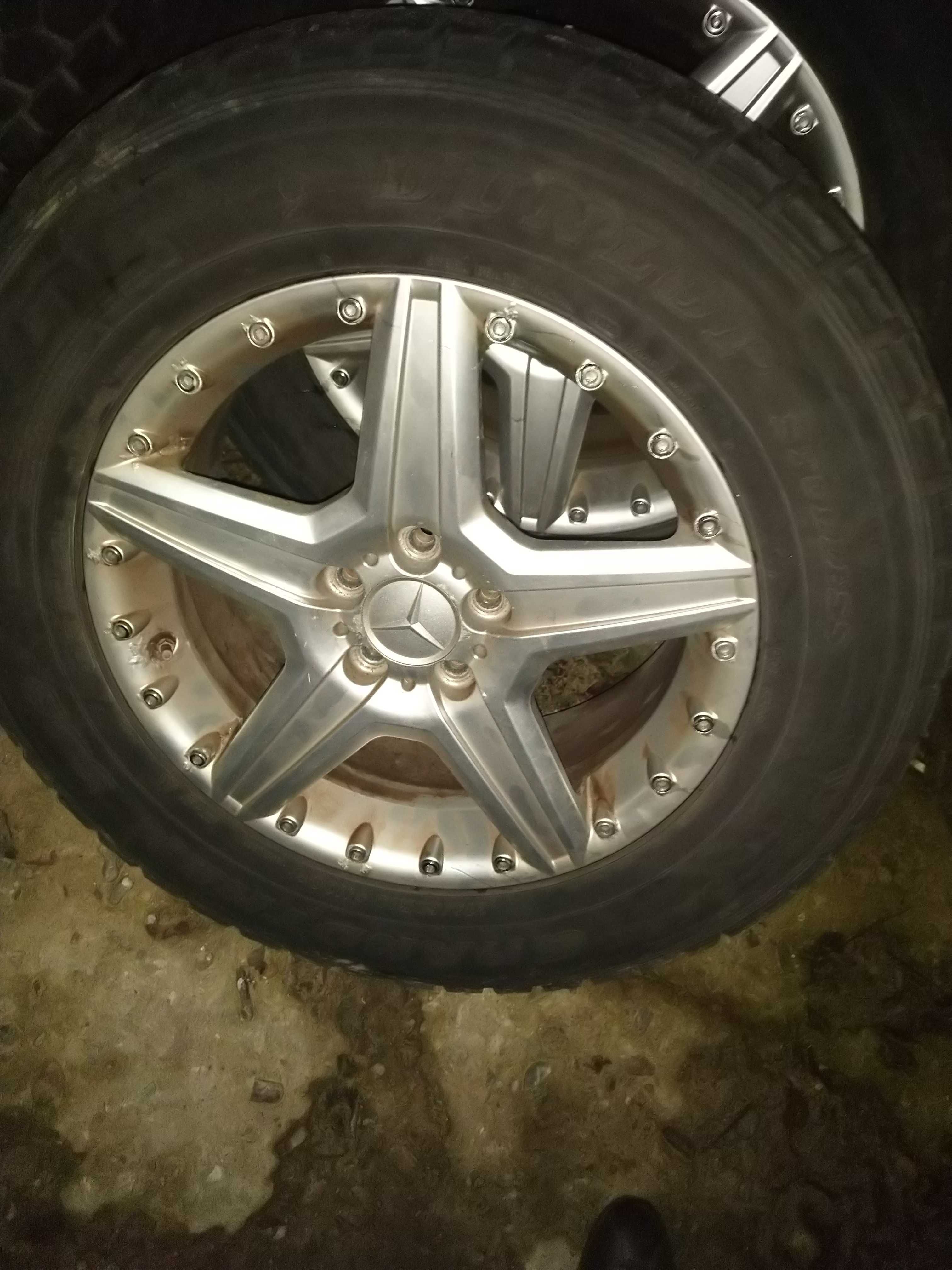 4 koła alu 18 cali mercedes 5x112 opony zimowe 275 ml gl