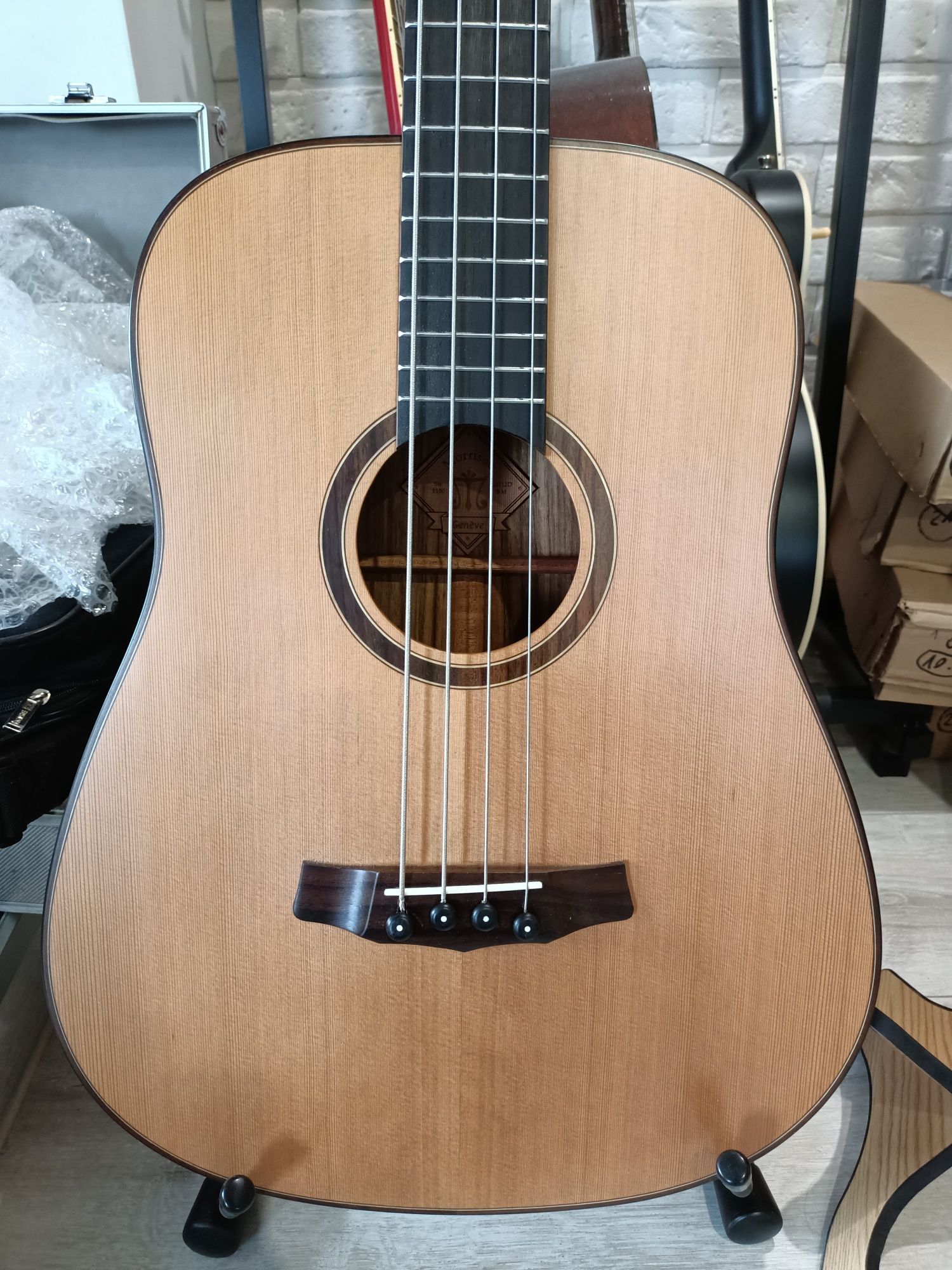 Gitara Elektroakustyczna Basowa Morrison M1012DB + futerał-Nowa/Okazja