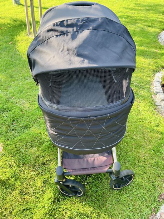 Wózek Priam Cybex Lux Deep Black Golden Rose