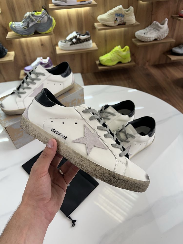 Кросівки Кеди GOLDEN GOOSE Super Star Logo White / Beige