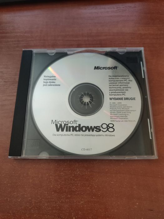 Windows98 Wydanie Drugie płyta oryginał