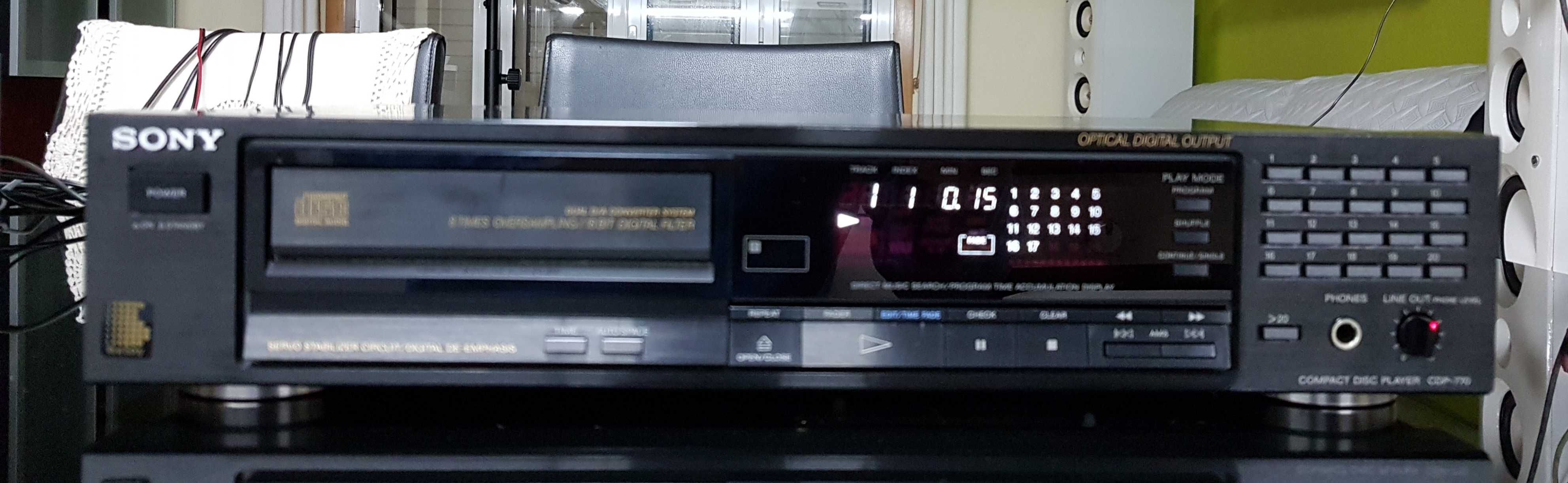 Leitor de CD,s  Sony CDP-770,  em Excelente  Estado