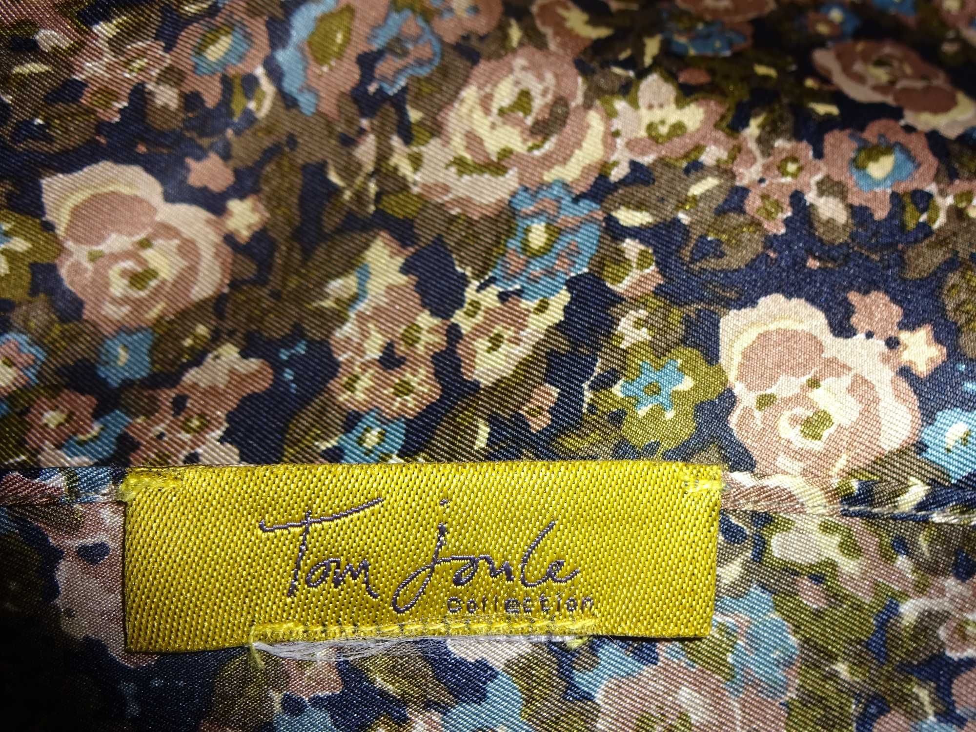 TOM JOULE collection duży jedwabny szal szalik Jedwab kwiaty 185 cm