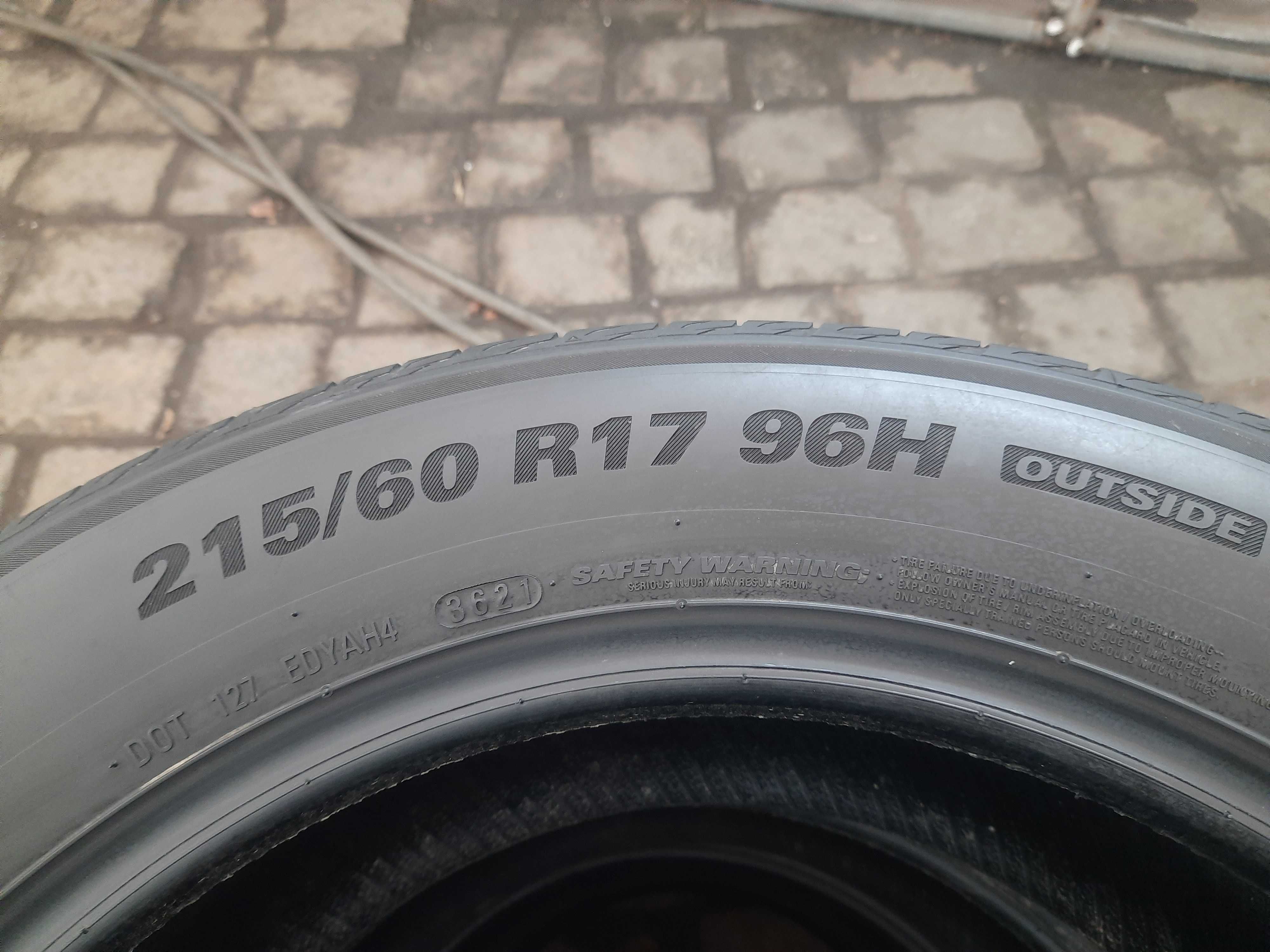 Opony letnie KUMHO ECSTA hs51 215/60/17 4 sztuki jak nowe