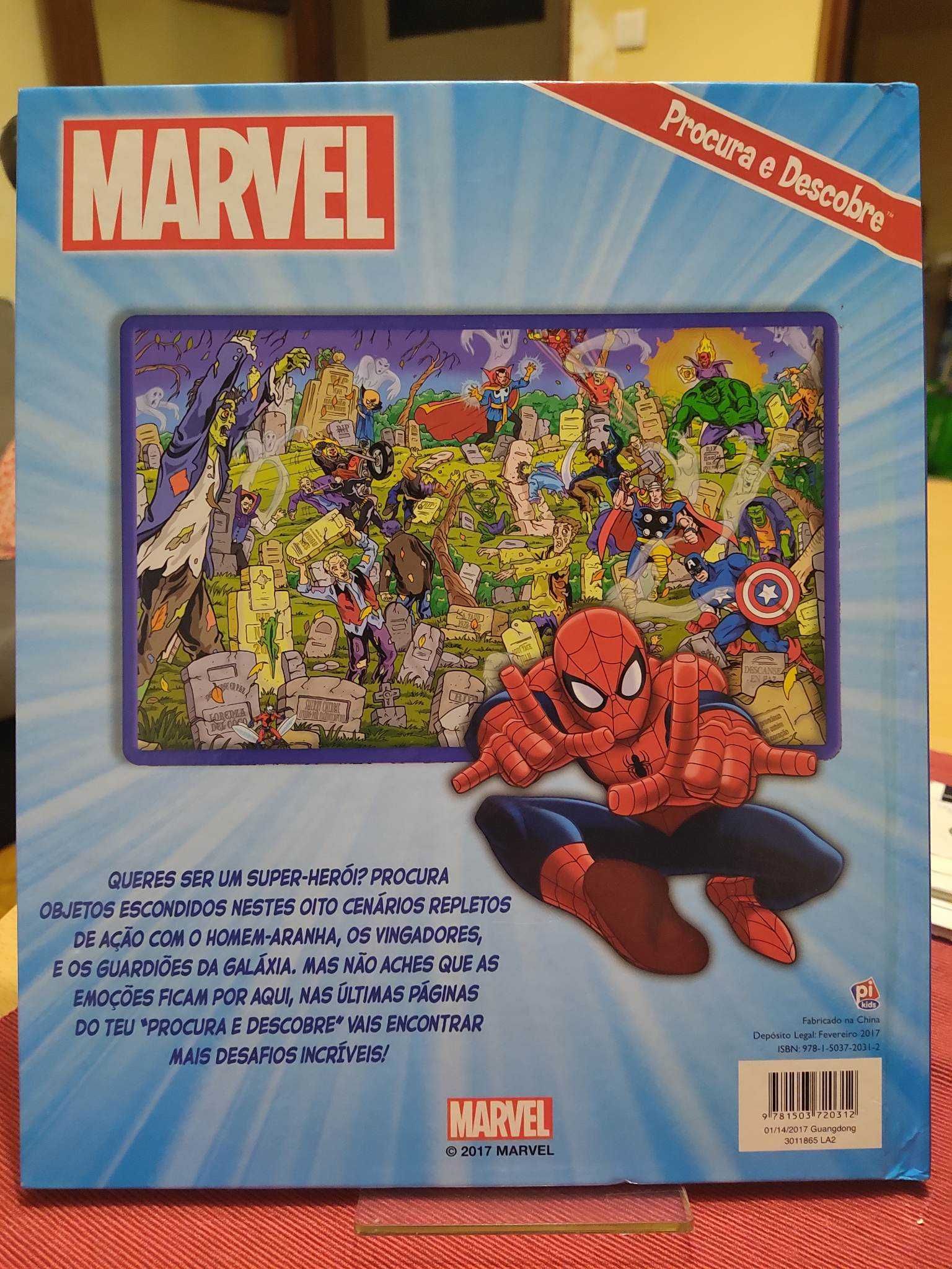 Livro “Procura e descobre Marvel”