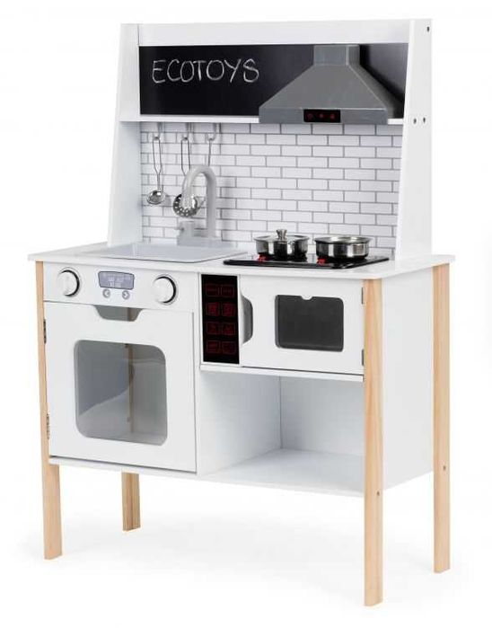 Кухня дитяча дерев'яна Ecotoys PLK537, звукові та світлові ефекти