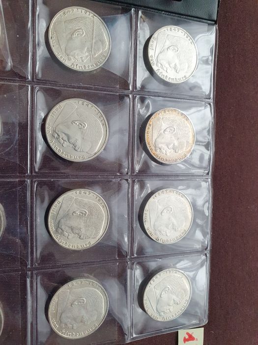 2 marki 1937/38/39 r. 18szt. srebro promocja