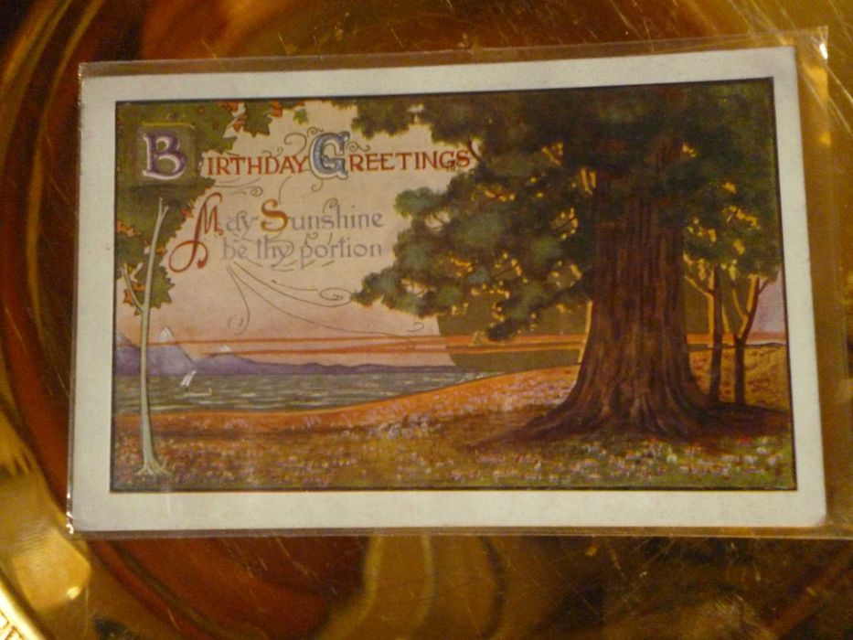 Bardzo stare kartki z cennym znaczkiem 1900r