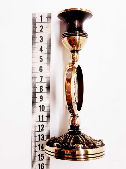 Старинный подсвечник из латуни на одну свечу, цена за 1 подсвечник