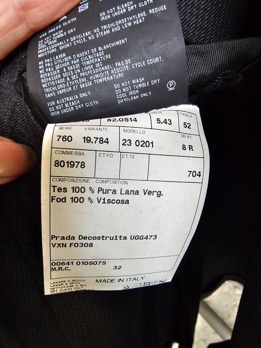 Blazer de homem Prada