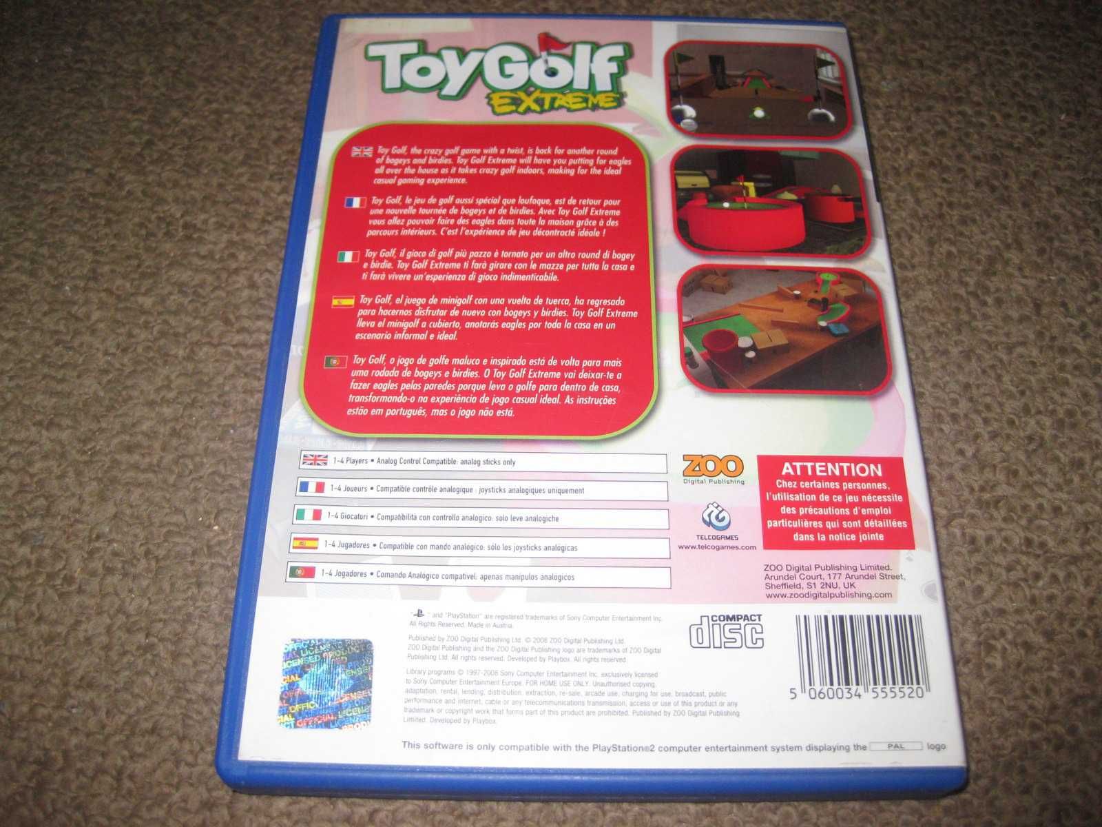 Jogo "Toy Golf Extreme" para a PS2/Completo!