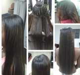 Aplicaçao de extençoes tissage
