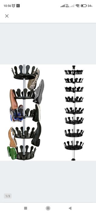 Organizer na buty okrągły teleskopowy