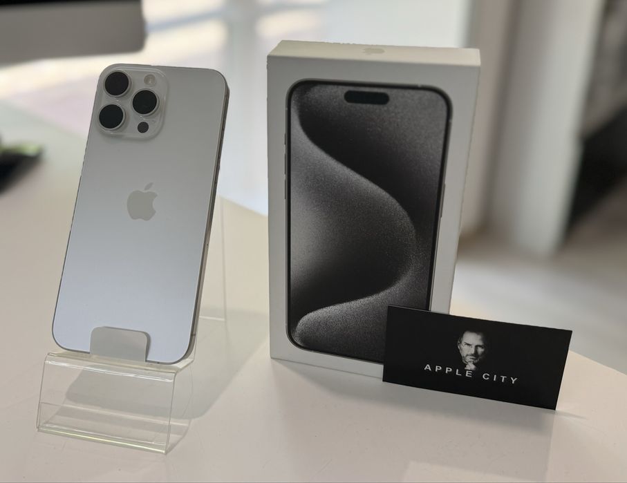 Ідеал IPhone 15 Pro Max 512 Gb White Titanium Гарантія Магазин+обмін