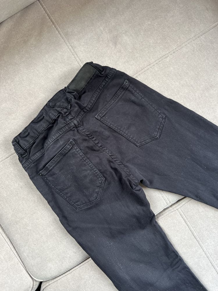 Spodnie czarne jeans Zara 134/140