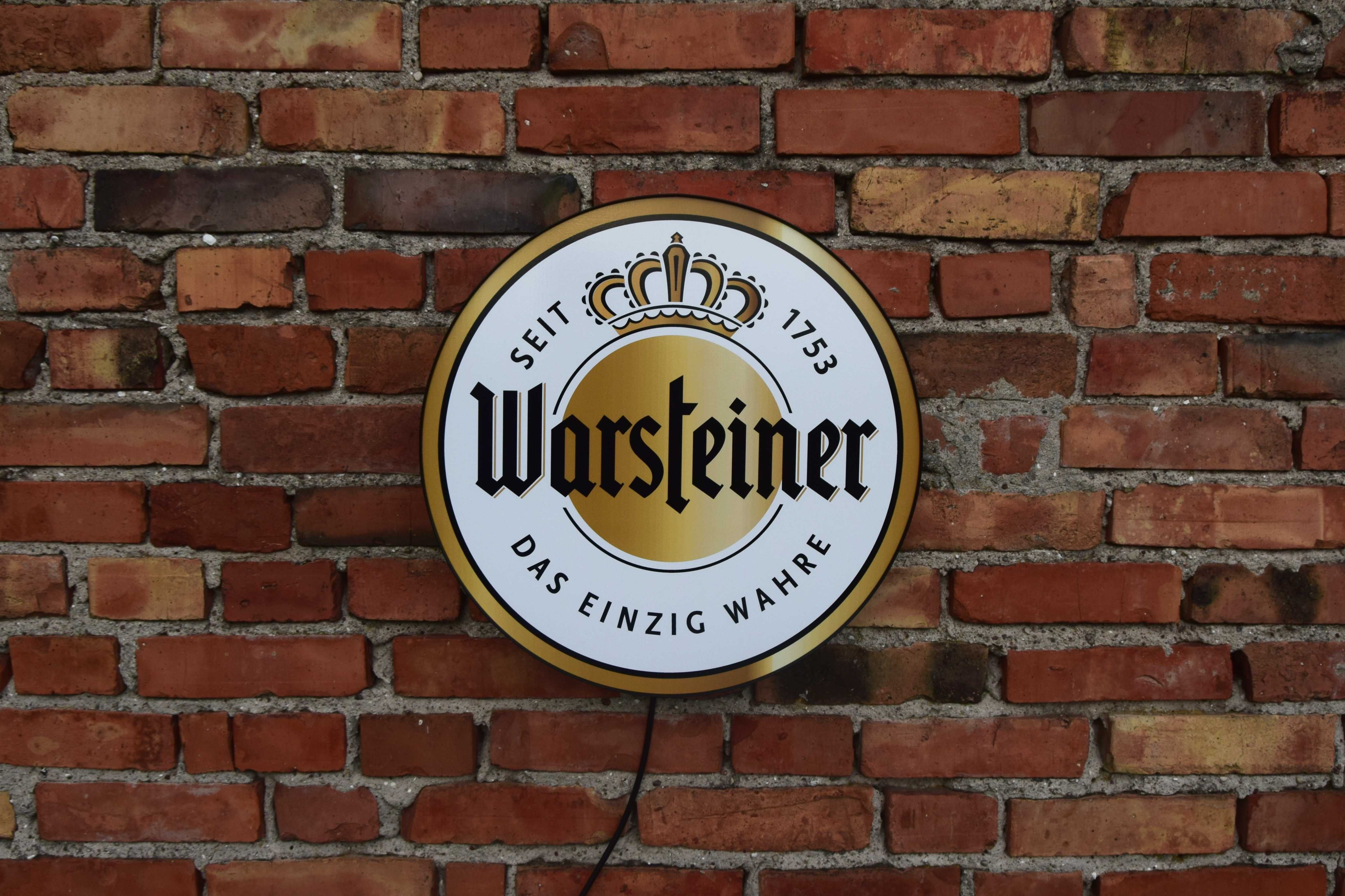 LED Neon WARSTEINER, Logo 3D do Baru, Szyld, Reklama, Baner, Ledon