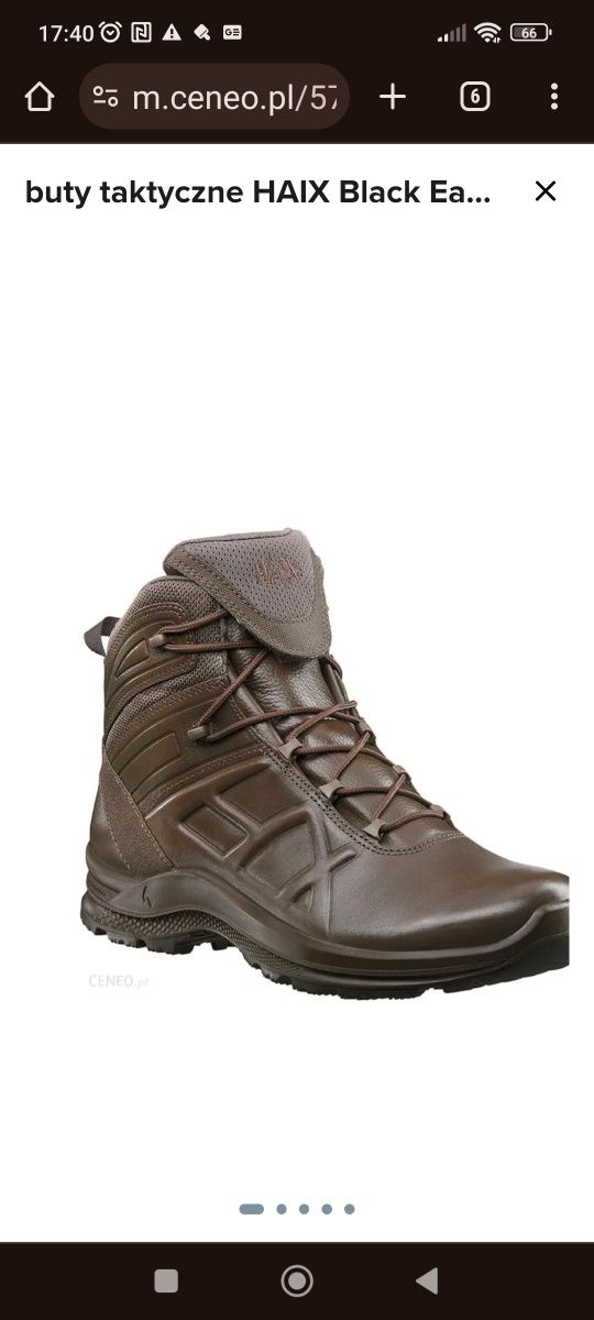 Super Buty trekkingowe taktyczne HAIX Black Eagle Tactical 2.0 GTX r37