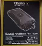 Powerbank Sandberg Survivor 7in1 72000mAh
