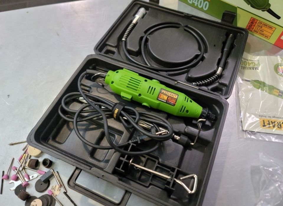 Гравер бормашина дремель ProCraft PG400 С Патроном Гарантия 12мес