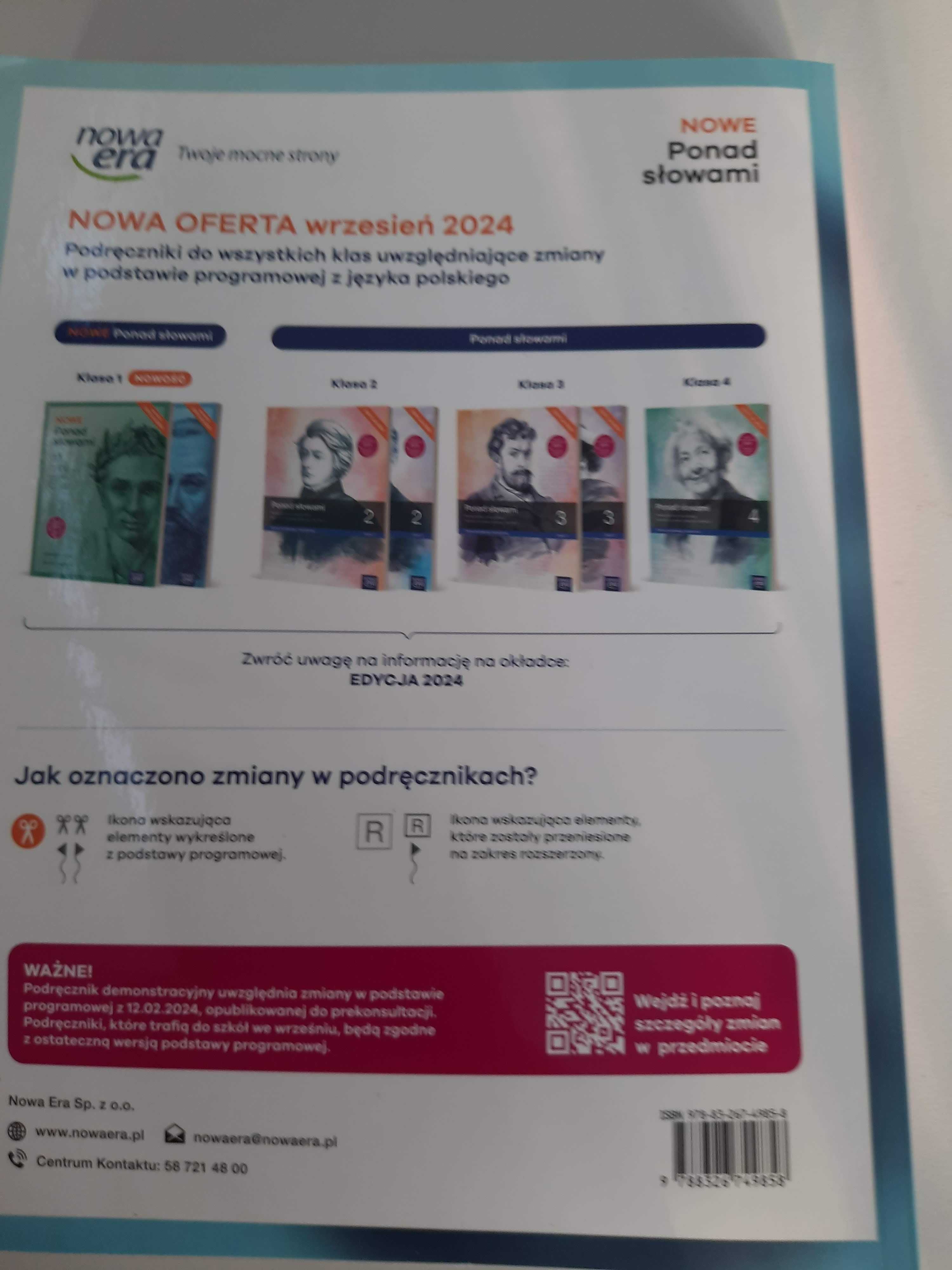 Rezerwacja do 18.08 NOWE Ponad słowami 1.1, 1.2 Część 1 Komplet