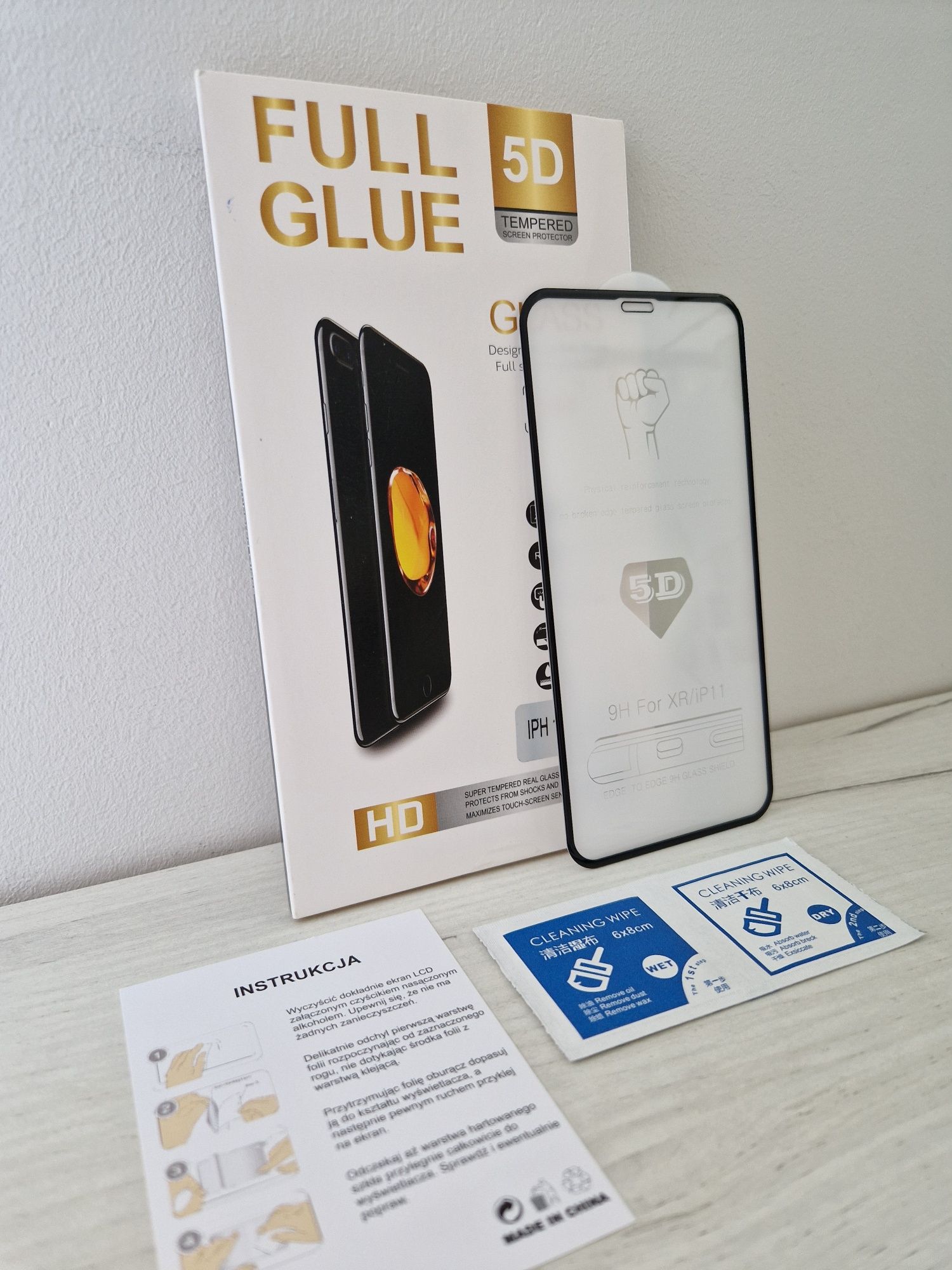 Hartowane szkło Full Glue 5D do IPHONE 11 / XR