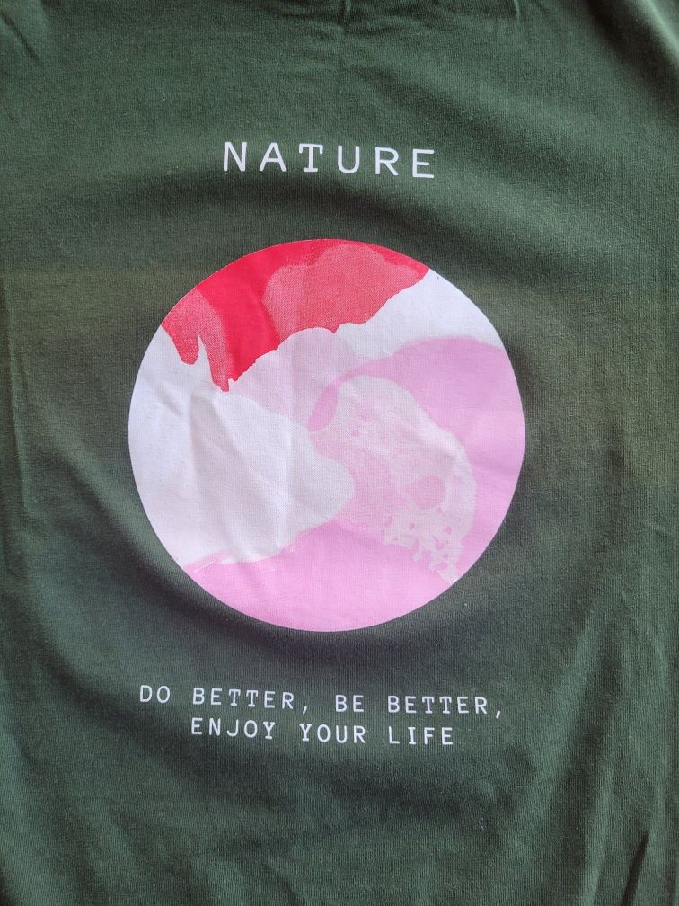 T-shirt butelkowa zieleń L Outhorn