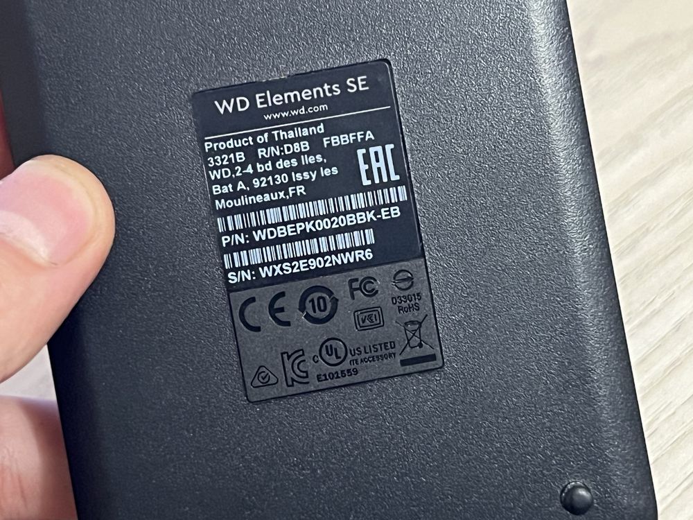 Dysk zewnętrzny WD ELEMENTS SE HDD 2TB