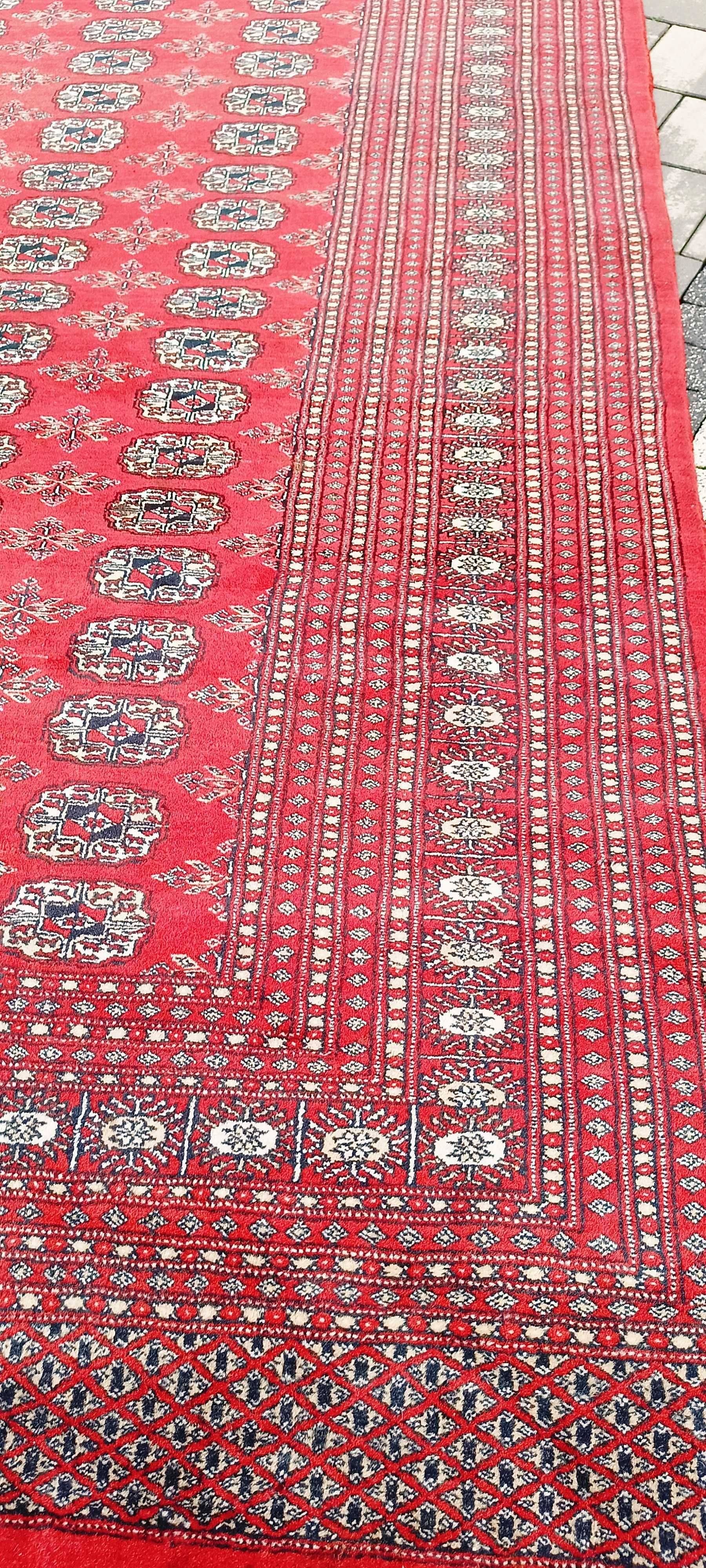 Buchara ręcznie tkany dywan perski pakistan 325 x 252 cm wełna piękny