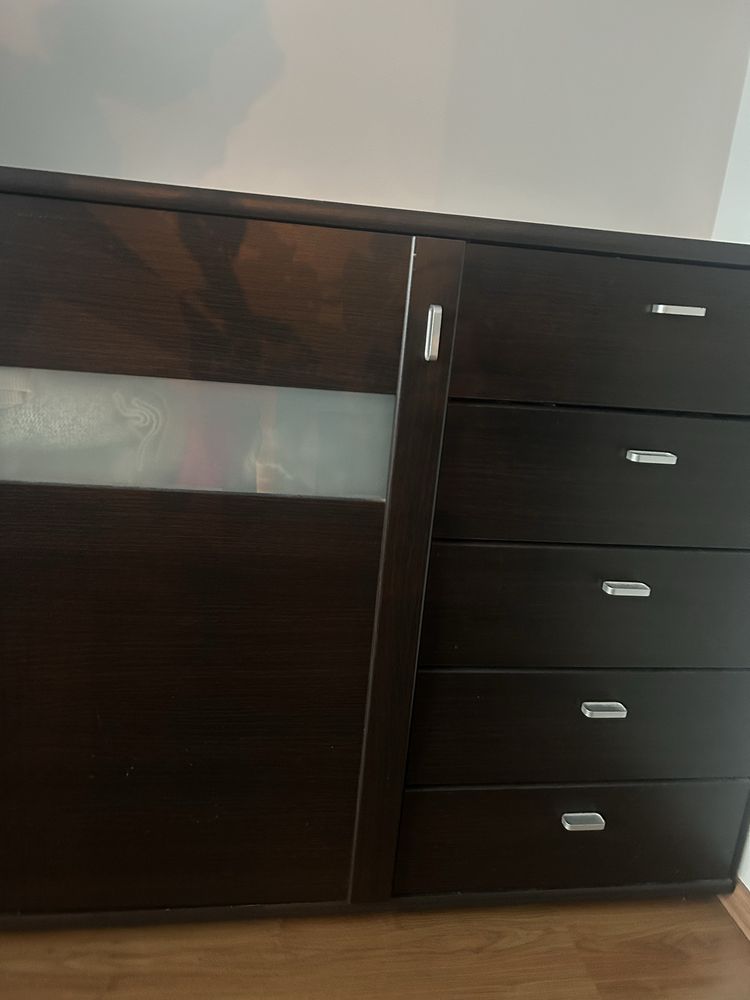 Komplet mebli do salonu Szynaka kolor wenge