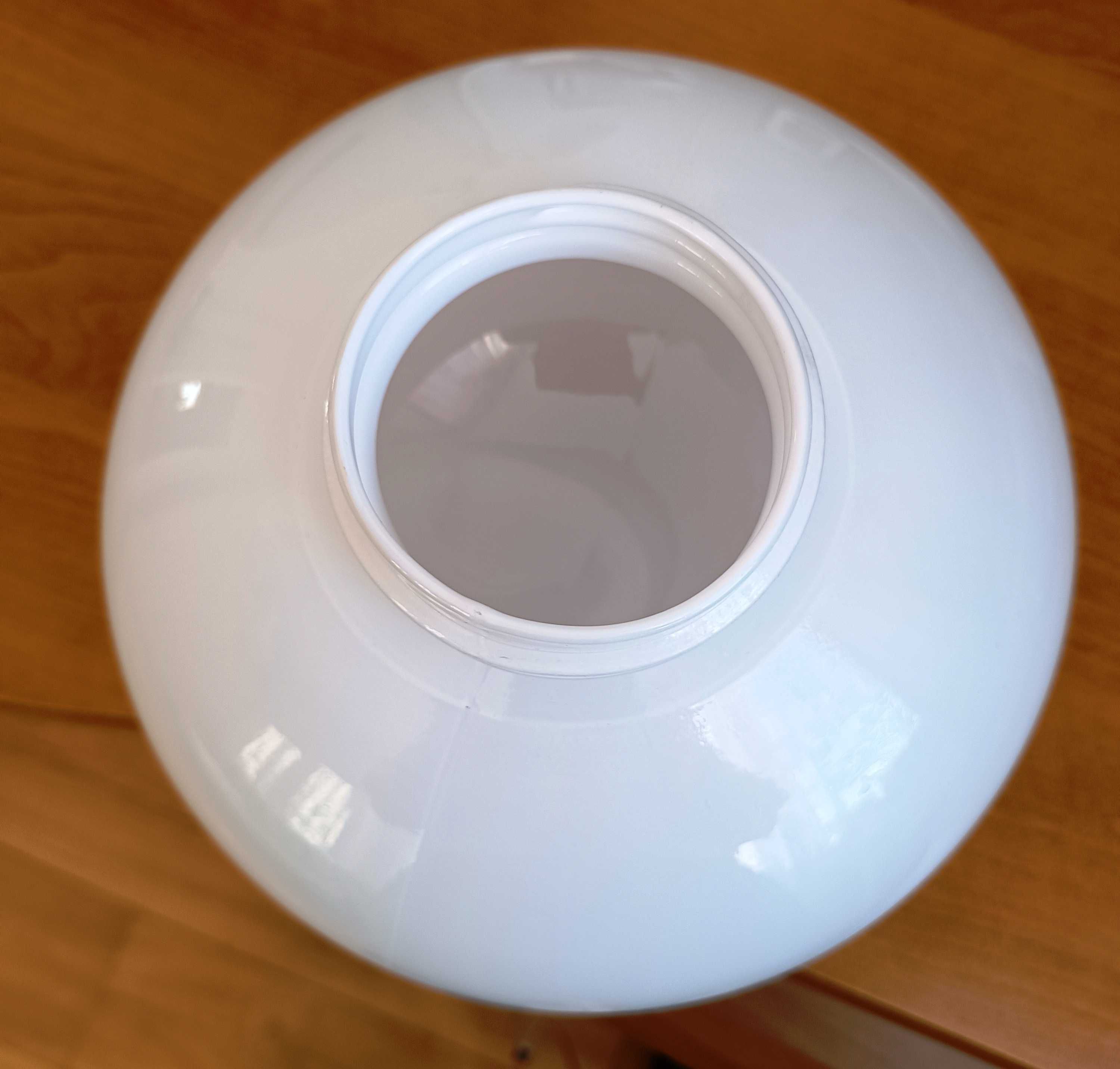 Klosz biały szklany do lampy
