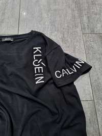 Koszulka Calvin Klein XL czarna haftowana CK