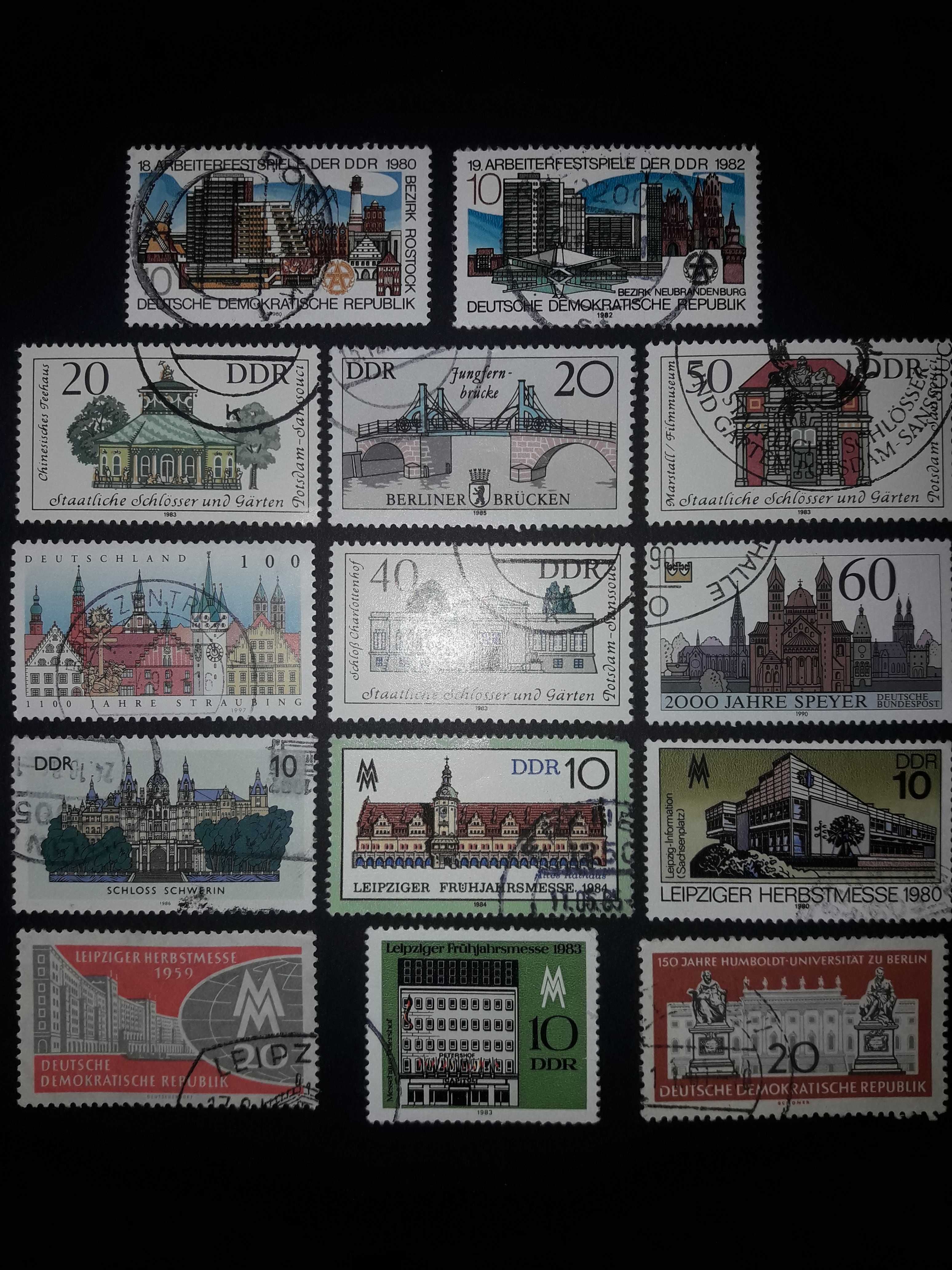 Монако, Люксембург, ФРН.Марки негашені та гашені. Лот 8 листів. Торг