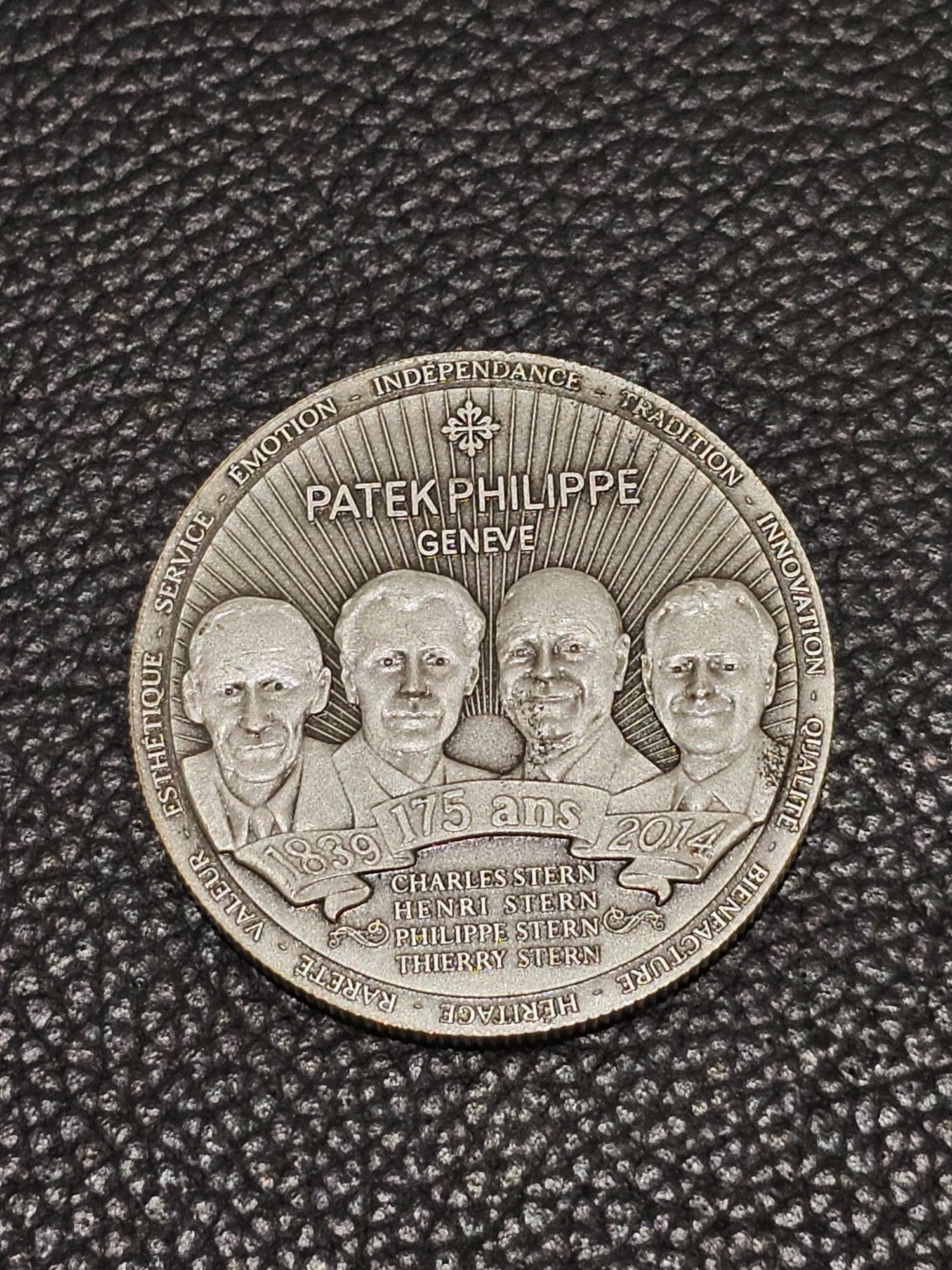 Medalha comemorativa PATEK PHILIPPE Marca de relogios de Luxo
