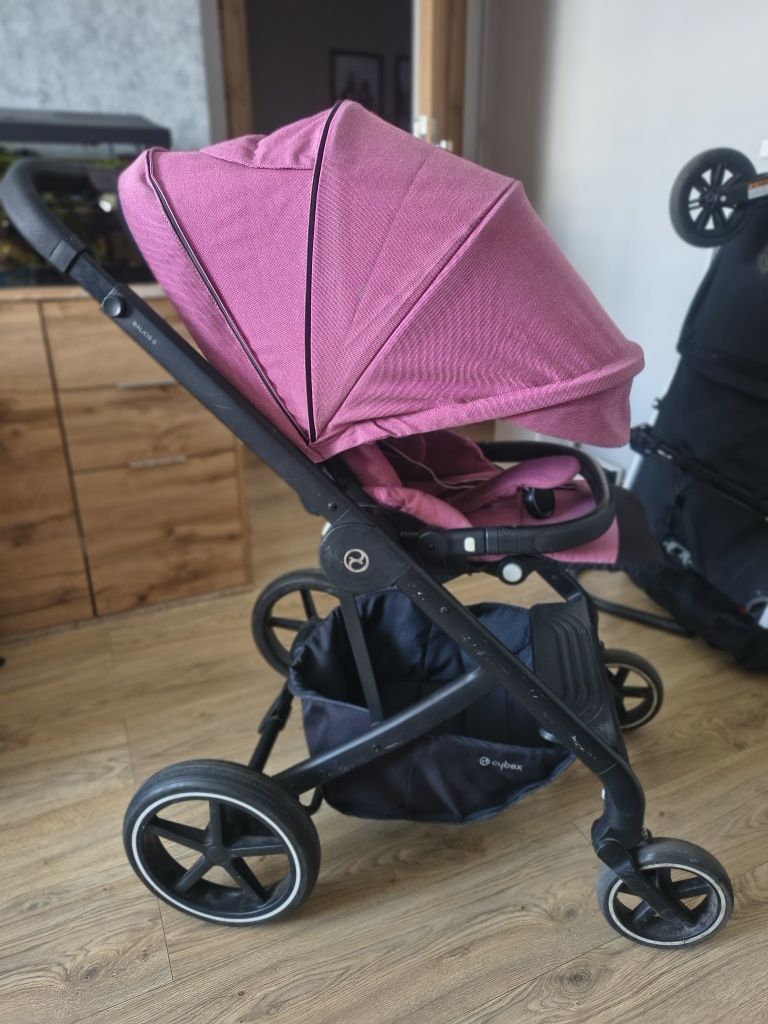 Wózek cybex balios s różowy spacerówka