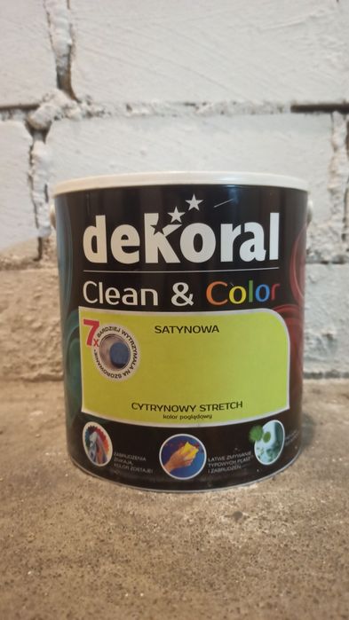 Dekoral clean & colour cytrynowy strech