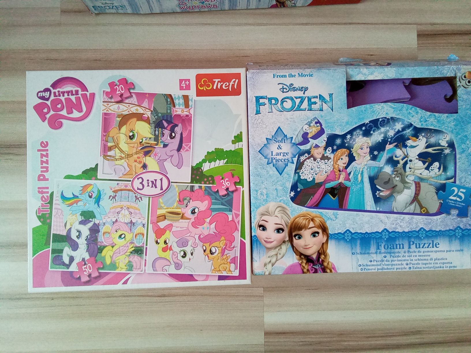 Puzzle i gra Frozen, Księżniczki, My little pony