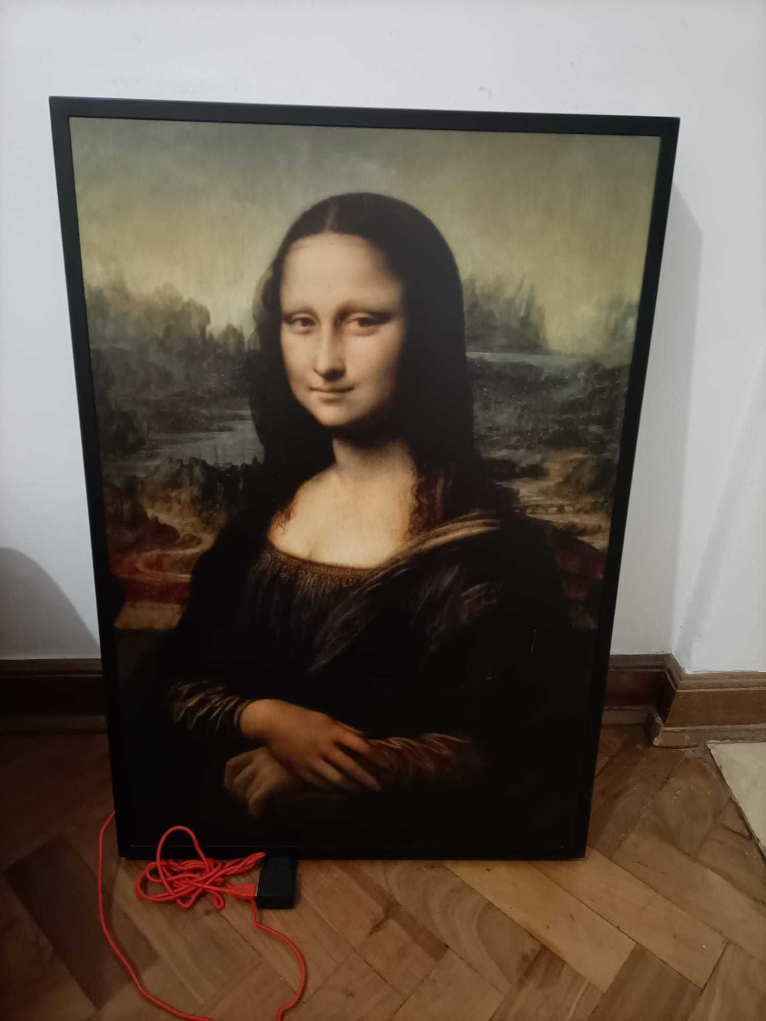 Quadro Iluminado Mona Lisa Coleção MARKERAD de Virgil Abloh x IKEA