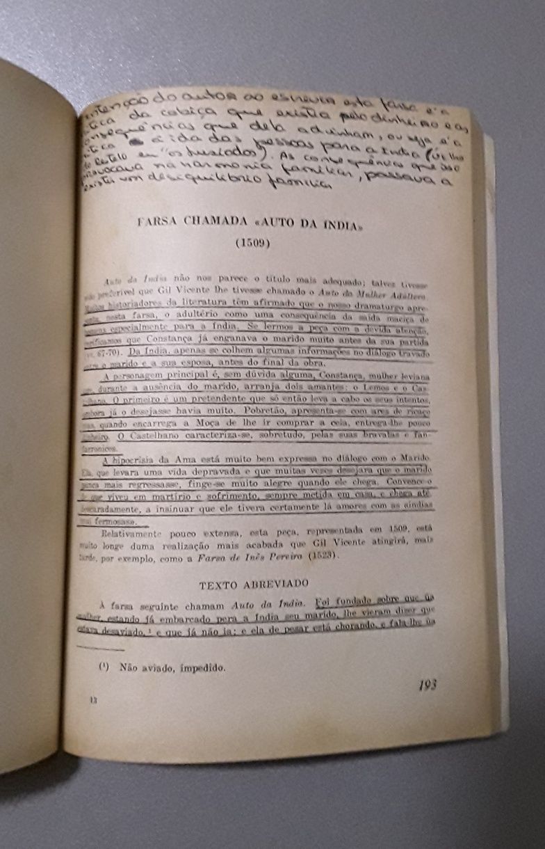 Clássicos Portugueses - Século XVI - Mário Fiúza, 1 Volume